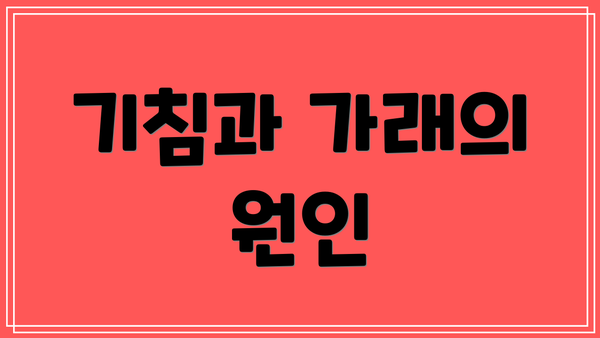 기침과 가래의 원인