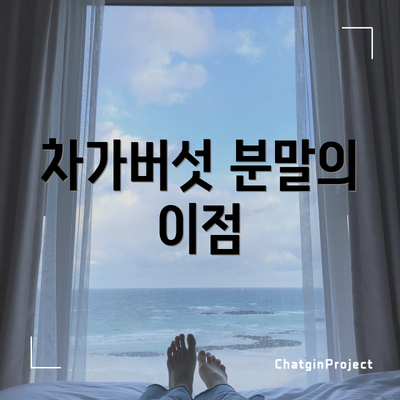 차가버섯 분말의 이점