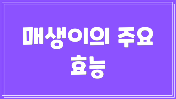 매생이의 주요 효능