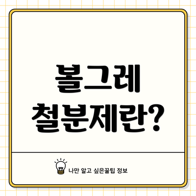 볼그레 철분제란?