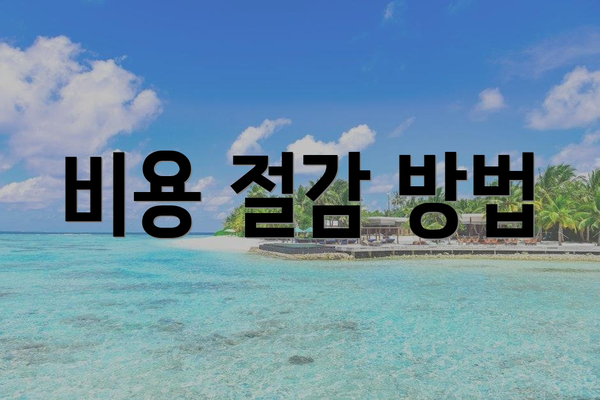 비용 절감 방법