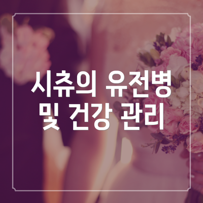 시츄의 유전병 및 건강 관리