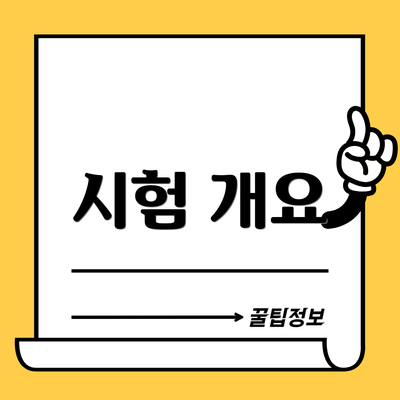 시험 개요