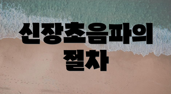 신장초음파의 절차