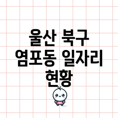 울산 북구 염포동 일자리 현황