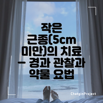 작은 근종(5cm 미만)의 치료 – 경과 관찰과 약물 요법