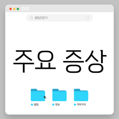 주요 증상
