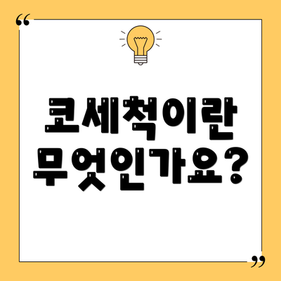 코세척이란 무엇인가요?