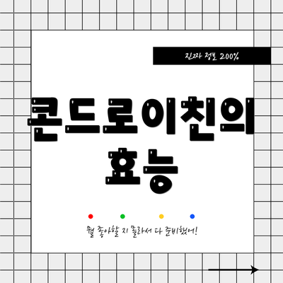 콘드로이친의 효능