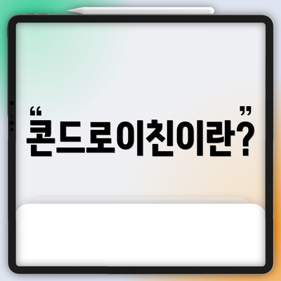 콘드로이친이란?