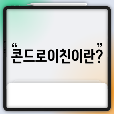 콘드로이친이란?