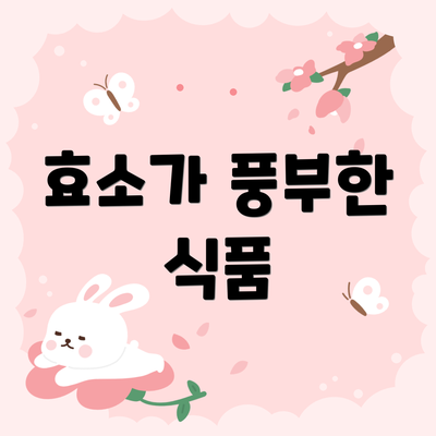 효소가 풍부한 식품