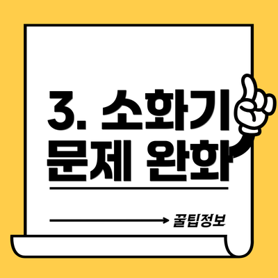 3. 소화기 문제 완화