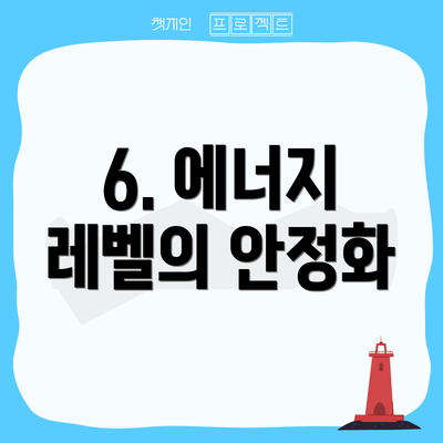 6. 에너지 레벨의 안정화
