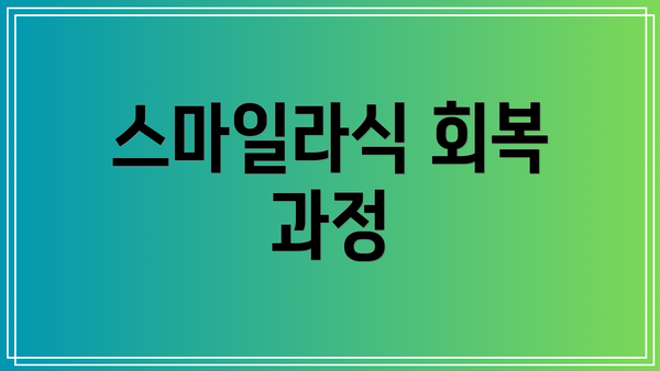 스마일라식 회복 과정