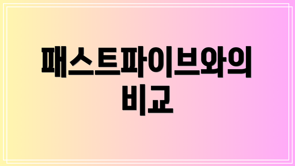 패스트파이브와의 비교