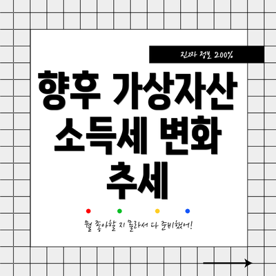 향후 가상자산 소득세 변화 추세