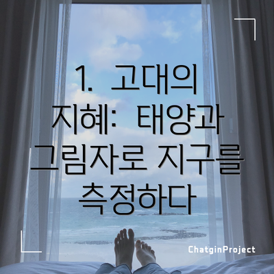 1.  고대의 지혜:  태양과 그림자로 지구를 측정하다
