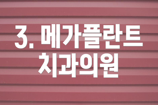 3. 메가플란트치과의원